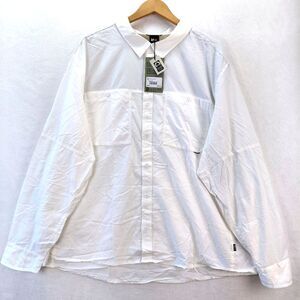 NEW REI COOP Shirt Men 3XL White Sahara Long Roll Sleeve Performance Hiking Vent